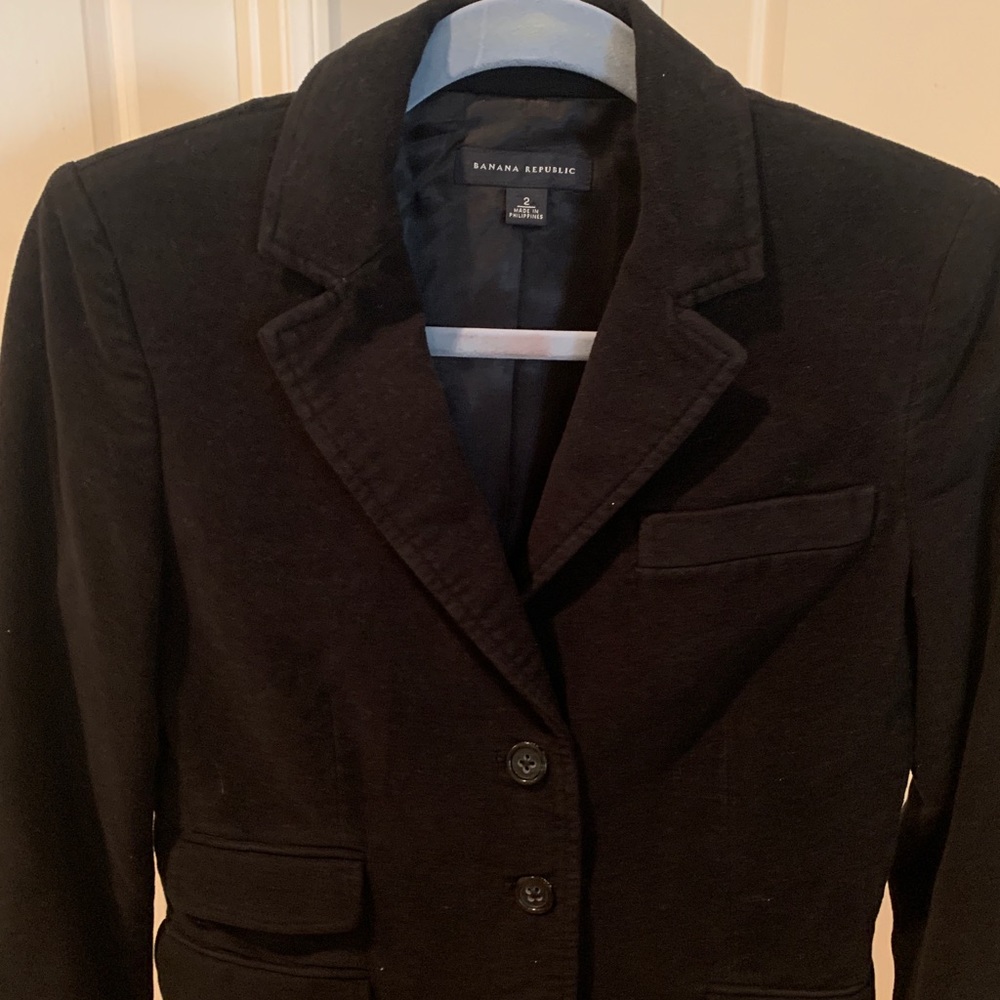 Banana republic velvet black blazer